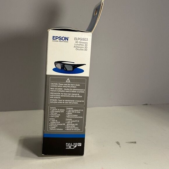 Epson ELPGSO3 RF 3D Glasses - Picture 2 of 12